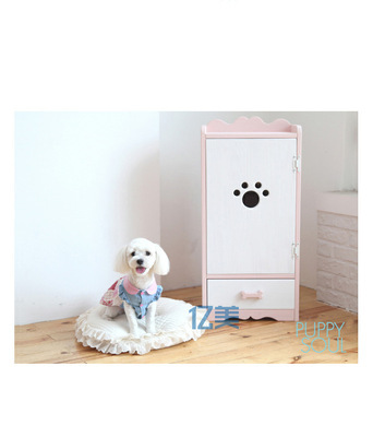 【烤漆可愛(ài)實(shí)用 寵物貓狗衣架衣柜 寵物儲(chǔ)物家具 收納置物柜帶抽屜】?jī)r(jià)格,廠家,圖片,寵物窩、籠,廣州億美展示柜制作-